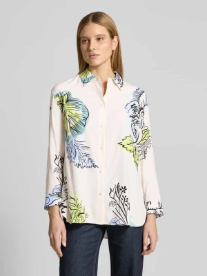 Bluzka o kroju relaxed fit we wzór na całej powierzchni HERZENS