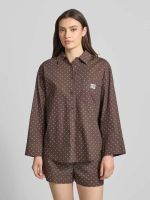 Bluzka o kroju relaxed fit we wzór na całej powierzchni model 'FRIDA' NOISY MAY®