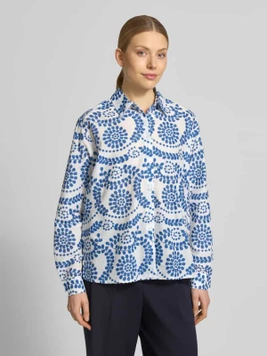 Bluzka o kroju relaxed fit we wzorze na całej powierzchni Christian Berg Woman