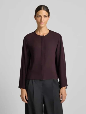 Bluzka o kroju relaxed fit z bordiurą Windsor Bordowy