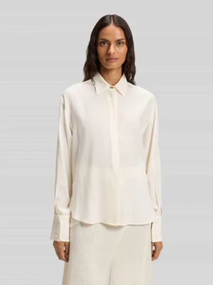 Bluzka o kroju relaxed fit z czystego jedwabiu model ‘BINALIA’ Boss