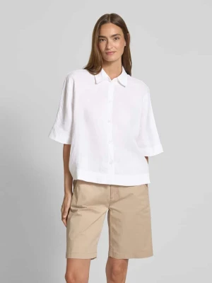 Bluzka o kroju relaxed fit z czystego lnu s.Oliver RED LABEL