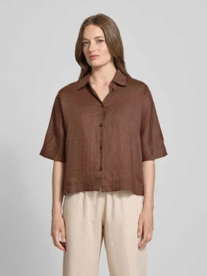 Bluzka o kroju relaxed fit z czystego lnu s.Oliver RED LABEL