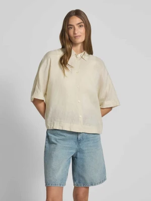 Bluzka o kroju relaxed fit z czystego lnu s.Oliver RED LABEL