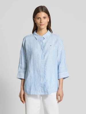 Bluzka o kroju relaxed fit z czystego lnu Tommy Hilfiger