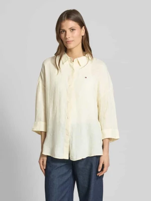 Bluzka o kroju relaxed fit z czystego lnu Tommy Hilfiger
