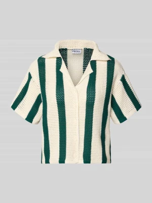 Bluzka o kroju relaxed fit z czystej bawełny model 'KENZIE' Pieces