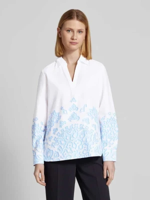 Bluzka o kroju relaxed fit z dekoltem w serek comma