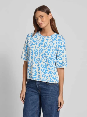 Bluzka o kroju relaxed fit z dodatkiem wiskozy model ‘Mayas’ Vila