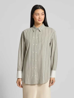 Bluzka o kroju relaxed fit z dwurzędową listwą guzikową model ‘SALAS’ Samsøe Samsøe