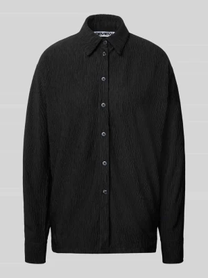 Bluzka o kroju relaxed fit z fakturowanym wzorem REVIEW