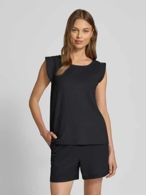 Bluzka o kroju relaxed fit z fakturowanym wzorem Tom Tailor Denim