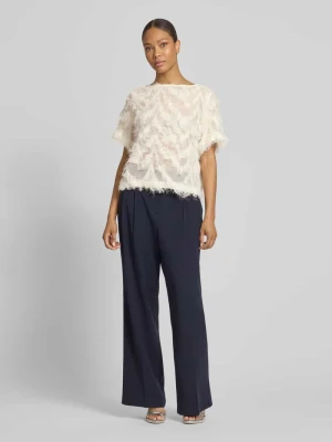 Bluzka o kroju relaxed fit z frędzlami model 'MYLINE' Selected Femme