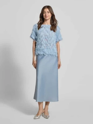 Bluzka o kroju relaxed fit z frędzlami model 'MYLINE' Selected Femme