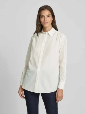 Bluzka o kroju relaxed fit z kołnierzykiem typu kent model ‘Belegant’ Boss Orange