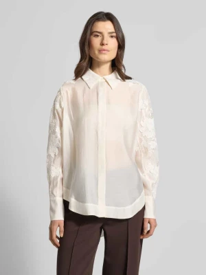 Bluzka o kroju relaxed fit z koronką i krytą listwą guzikową Copenhagen Muse