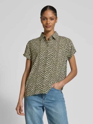 Bluzka o kroju relaxed fit z krótkim rękawem Christian Berg Woman