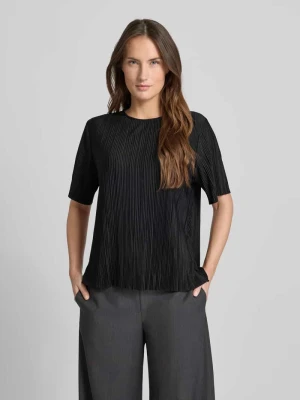 Bluzka o kroju relaxed fit z krótkim rękawem i okrągłym dekoltem model ‘Uma’ Samsøe Samsøe