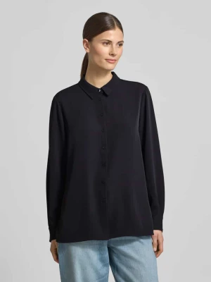 Bluzka o kroju relaxed fit z listwą guzikową comma