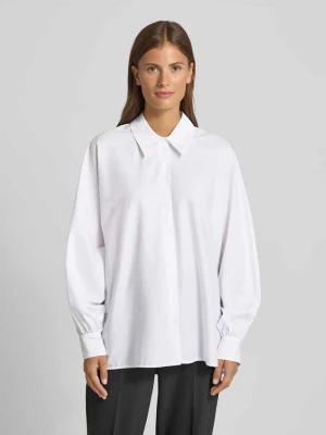 Bluzka o kroju relaxed fit z listwą guzikową model ‘MOYALA’ drykorn