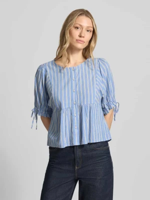 Bluzka o kroju relaxed fit z mieszanki bawełny i wiskozy Tom Tailor Denim