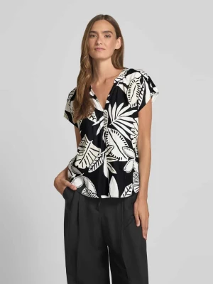 Bluzka o kroju relaxed fit z mieszanki lnu s.Oliver RED LABEL