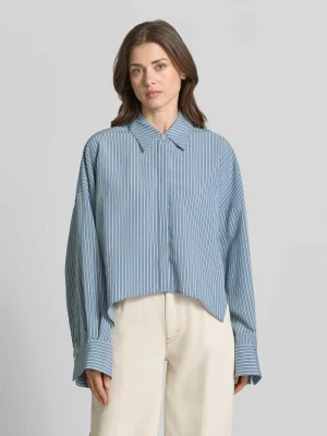 Bluzka o kroju relaxed fit z mieszanki wiskozy model 'OSHIA' drykorn