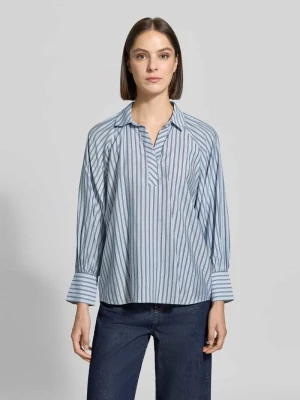 Bluzka o kroju relaxed fit z mieszanki wiskozy Zero Błękitny