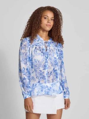 Bluzka o kroju relaxed fit z półprzezroczystego materiału model ‘MIRIAM’ Only