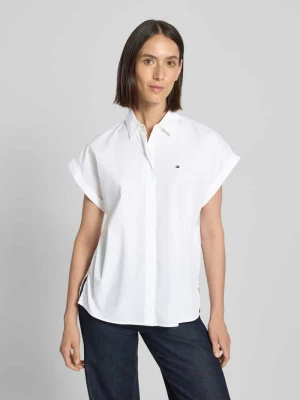 Bluzka o kroju relaxed fit z popeliny Tommy Hilfiger