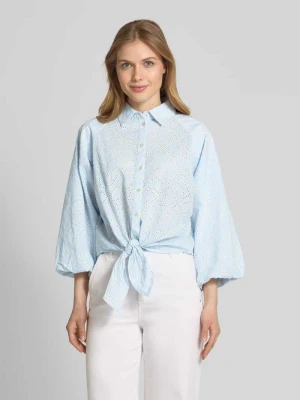 Bluzka o kroju relaxed fit z rękawem 3/4 Christian Berg Woman
