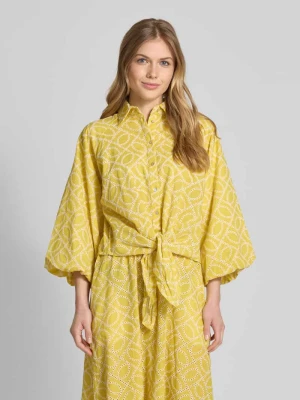 Bluzka o kroju relaxed fit z rękawem 3/4 Christian Berg Woman