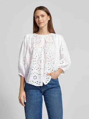 Bluzka o kroju relaxed fit z rękawem 3/4 LANIUS