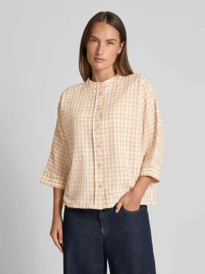 Bluzka o kroju relaxed fit z rękawem o dł. 3/4 model ‘Fountry’ Opus