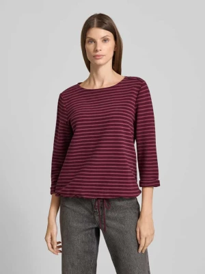Bluzka o kroju relaxed fit z rękawem o dł. 3/4 z mieszanki bawełny Tom Tailor