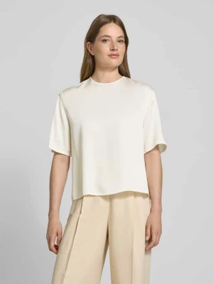 Bluzka o kroju relaxed fit z satyny Tommy Hilfiger