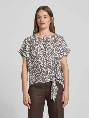 Bluzka o kroju relaxed fit z wiązanym detalem Christian Berg Woman