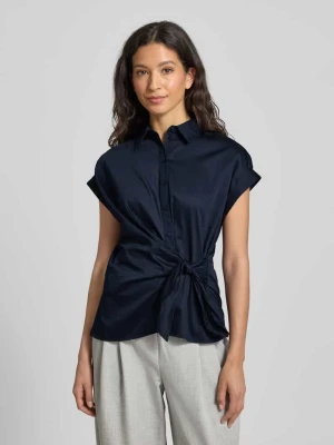 Bluzka o kroju relaxed fit z wiązanym detalem milano italy