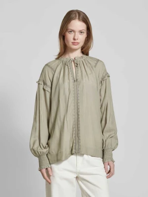 Bluzka o kroju relaxed fit z wycięciem w kształcie łezki MOS MOSH