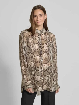 Bluzka o kroju relaxed fit z wykładanym kołnierzem HUGO