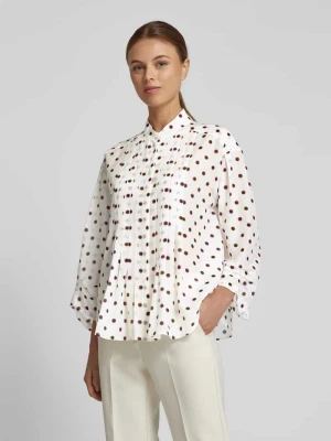 Bluzka o kroju relaxed fit ze stójką Marc Cain