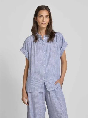 Bluzka o kroju relaxed fit ze stójką model ‘Boleana’ Boss Orange