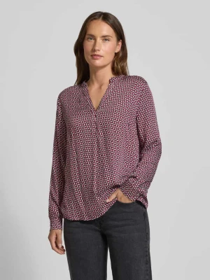 Bluzka o kroju slim fit z dekoltem w serek MORE & MORE