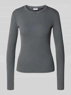 Bluzka o kroju slim fit z długim rękawem i fakturowanym wzorem Jake*s Casual