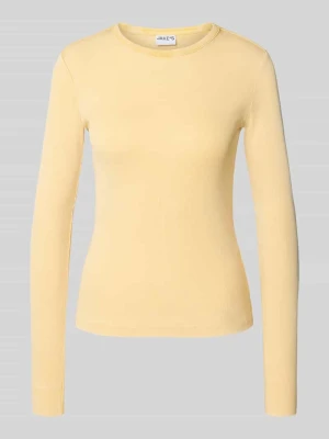 Bluzka o kroju slim fit z długim rękawem i fakturowanym wzorem Jake*s Casual