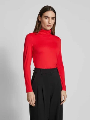 Bluzka o kroju slim fit z długim rękawem i golfem Christian Berg Woman