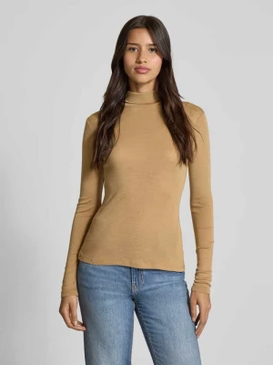 Bluzka o kroju slim fit z długim rękawem z mieszanki wełny i jedwabiu model ‘TESEO’ Weekend Max Mara