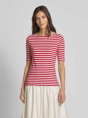 Bluzka o kroju slim fit z dzianiny z czystej bawełny s.Oliver RED LABEL
