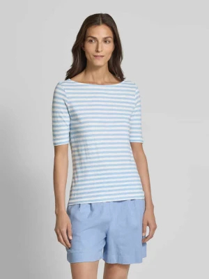 Bluzka o kroju slim fit z dzianiny z czystej bawełny s.Oliver RED LABEL