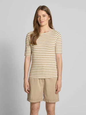 Bluzka o kroju slim fit z dzianiny z czystej bawełny s.Oliver RED LABEL